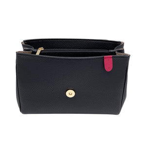 Eloise Soft Satchel [Signet] - Black [Sample Sale]