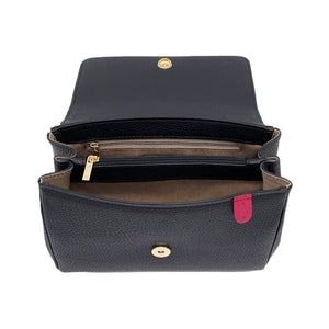 Eloise Soft Satchel [Signet] - Black [Sample Sale]