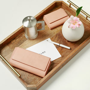 Olivia E Wallet - Dusty Rose