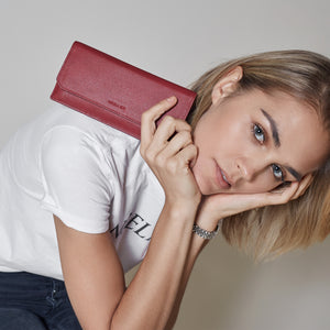 Olivia Slim Wallet - Taupe Gray