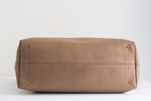 Andrea Oversized Tote - Mud Gray