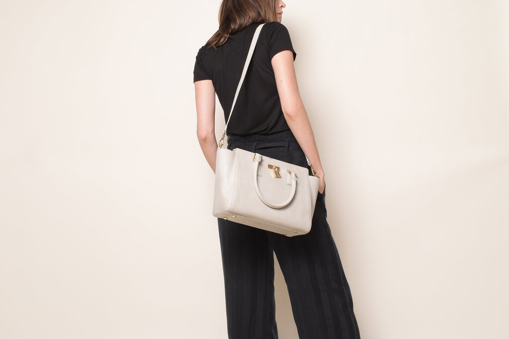 Sunday Classic Tote - Light Gray