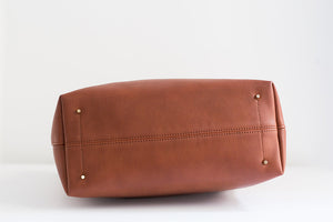 Andrea Tall Tote - Orange Brown
