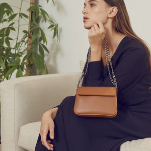 Hamilton Mini Chain Cross-body - Brown