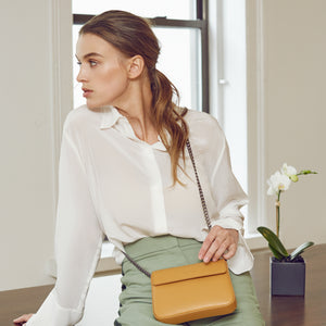 Hamilton Mini Chain Cross-body - Mustard