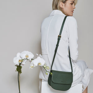 Hamilton Round Cross-body - Dark Green [Sample Sale]