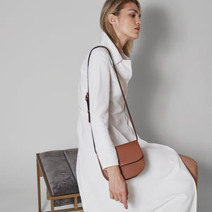 Hamilton Round Cross-body - Brown