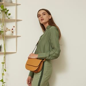 Hamilton Round Cross-body - Dark Green