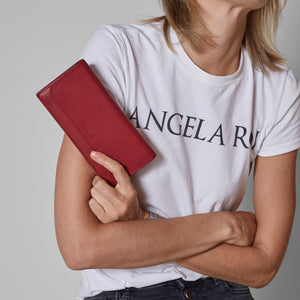 Olivia Slim Wallet - Wine