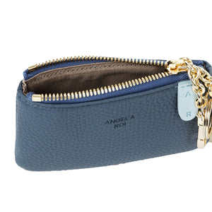 Zuri Card Pouch [Signet] - Stone Blue / Light Blue