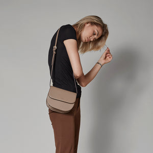 Hamilton Round Cross-body - Mud Beige