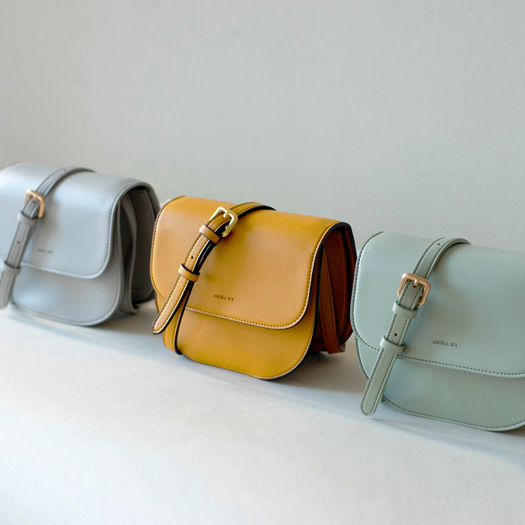 Hamilton Round Cross-body - Nude Emerald [Sample Sale]
