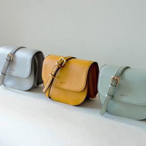 Hamilton Round Cross-body - Nude Emerald [Sample Sale]