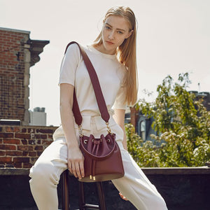 Madeline Mini Bucket - Bordeaux