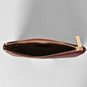 Zuri Travel Pouch - Bordeaux [Sample Sale]