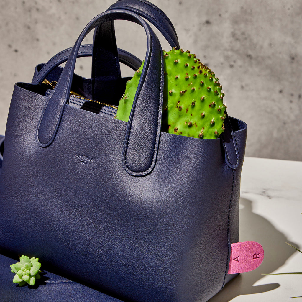 Cacta Small Tote - Navy / Pink