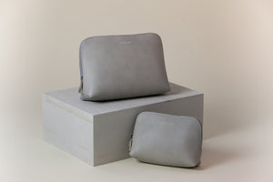 Elle Cosmetic Case Set - Light Gray