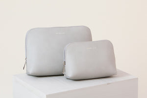 Elle Cosmetic Case Set - Light Gray