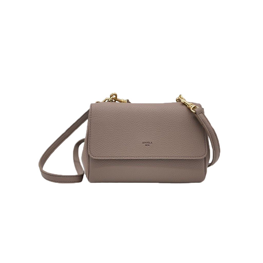 Eloise Soft Satchel Signet Light Mud Gray