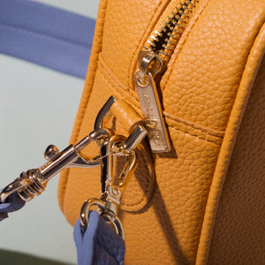 Grace Cross-body - Mustard / Nude Blue