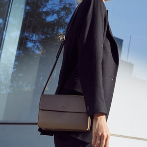 Hamilton Cross-body - Light Nude Blue