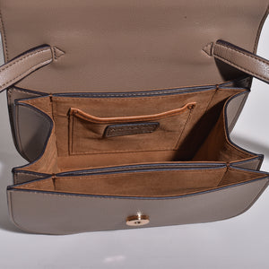 Hamilton Round Cross-body - Mud Beige