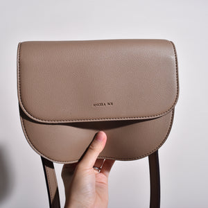 Hamilton Round Cross-body - Mud Beige
