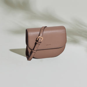 Hamilton Round Cross-body - Mud Beige