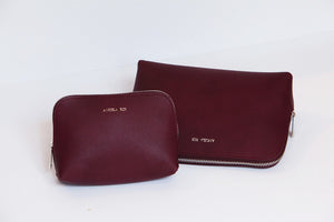 Elle Cosmetic Case Set - Bordeaux