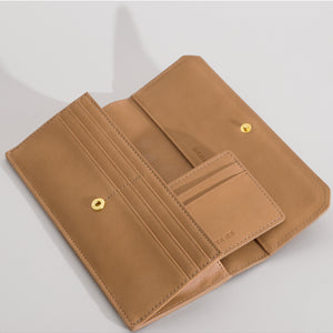 Olivia Slim Wallet - Beige