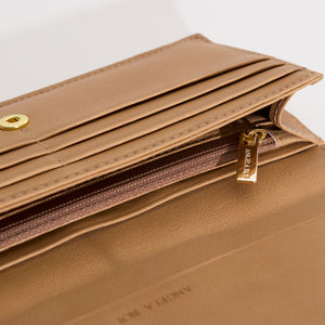 Olivia Slim Wallet - Beige