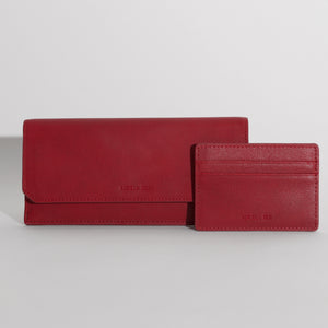 Olivia Slim Wallet - Wine