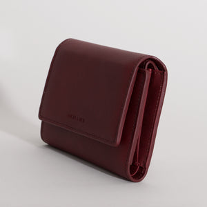 Olivia Compact Wallet - Bordeaux