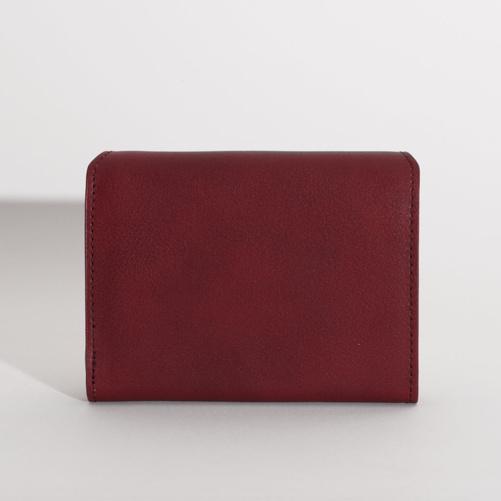 Olivia Compact Wallet - Bordeaux