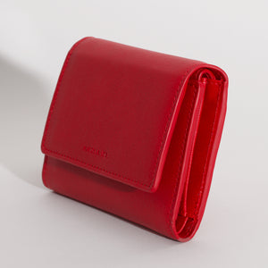 Olivia Compact Wallet - Scarlet