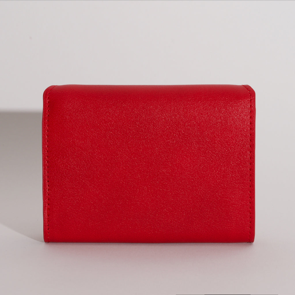 Olivia Compact Wallet - Scarlet