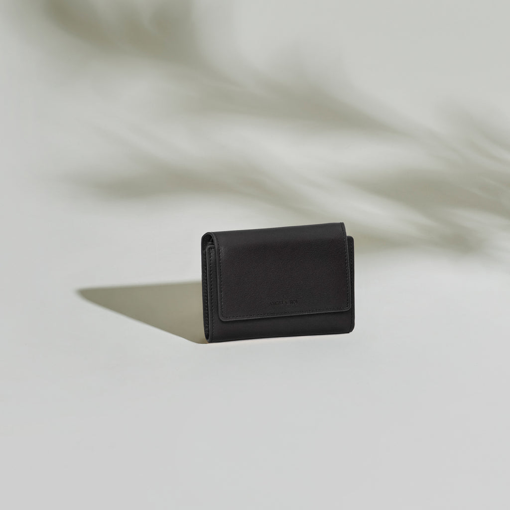 Olivia Compact Wallet - Black