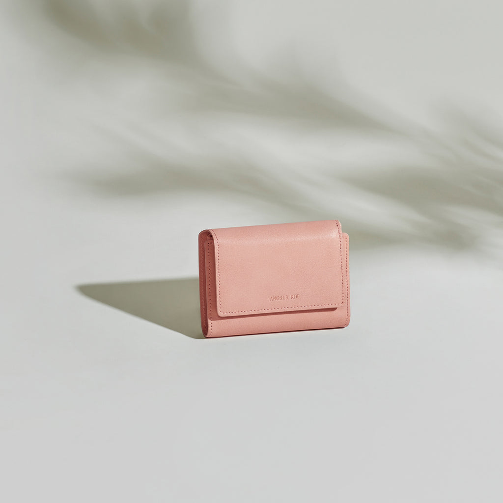 Olivia Compact Wallet - Dusty Rose